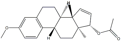 3-Methoxy-1,3,5(10),15-estratetren-17β-ol acetate 结构式