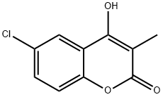 2H-1-Benzopyran-2-one, 6-chloro-4-hydroxy-3-Methyl- 结构式