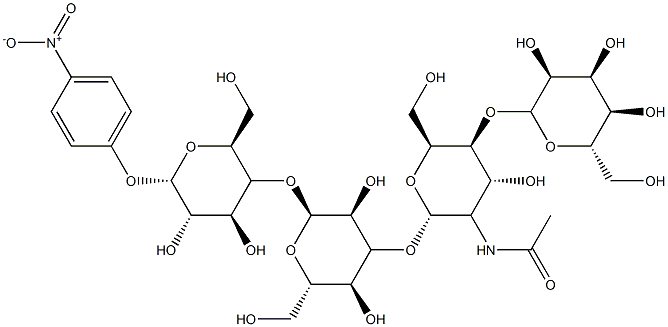 GALΒ(1-4)GLCNACΒ(1-3)GALΒ(1-4)GLC-Β-PNP 结构式