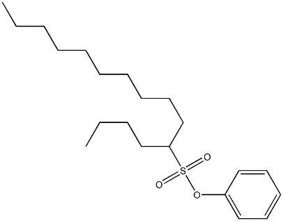 5-Pentadecanesulfonic acid phenyl ester 结构式