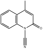 1(2H)-Quinolinecarbonitrile,4-methyl-2-oxo-(8CI) 结构式