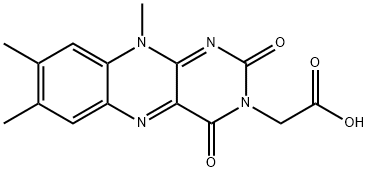 Lumiflavin-3-acetic Acid 结构式