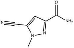 1H-Pyrazole-3-carboxamide,5-cyano-1-methyl-(9CI) 结构式