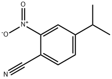 2-硝基-4-异丙基苯氰 结构式