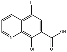 7-Quinolinecarboxylicacid,5-fluoro-8-hydroxy-(9CI) 结构式