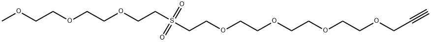 m-PEG3-Sulfone-PEG4-propargyl 结构式