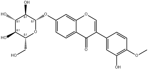 毛蕊异黄酮苷 结构式