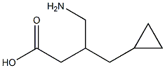 Cyclopropanebutanoic  acid,  -bta--(aminomethyl)- 结构式