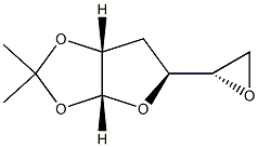 5,6-脱水-3-脱氧-1,2-O-(1-甲基亚乙基)-BETA-L-呋喃来苏己糖 结构式