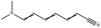2,4,6-Heptatrienenitrile,7-(dimethylamino)-(9CI) 结构式