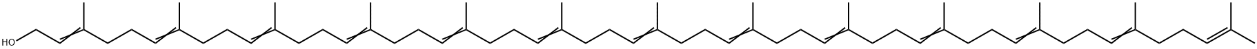 3,7,11,15,19,23,27,31,35,39,43,47,51-Tridecamethyl-2,6,10,14,18,22,26,30,34,38,42,46,50-dopentacontatridecen-1-ol 结构式