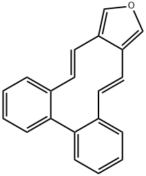 (4E,14E)-Dibenzo[5,6:7,8]cyclodeca[1,2-c]furan 结构式