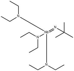 叔丁基亚胺基三(二乙氨基)铌 结构式