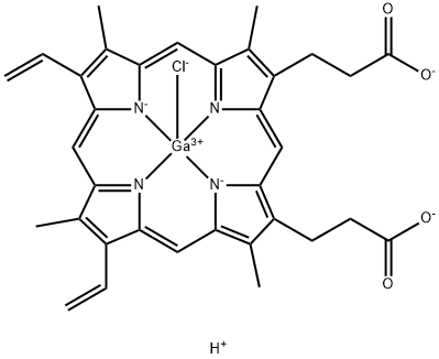 镓(III)原卟啉氯化物 结构式