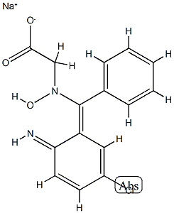 α-(2-AMino-5-chlorophenyl)-N-(carboxyMethyl)-α-phenylnitrone MonosodiuM Salt 结构式