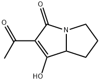3H-Pyrrolizin-3-one,2-acetyl-5,6,7,7a-tetrahydro-1-hydroxy-(7CI,8CI,9CI) 结构式