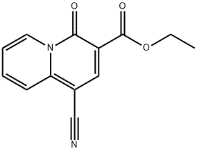 ethyl 1-cyano-4-oxo-4H-quinolizine-3-carboxylate 结构式