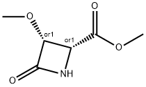 2-Azetidinecarboxylicacid,3-methoxy-4-oxo-,methylester,(2R,3R)-rel-(9CI) 结构式