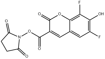 Pacific Blue SucciniMidyl Ester 结构式