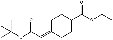 ethyl 4-(2-tert-butoxy-2-oxoethylidene)cyclohexanecarboxylate 结构式