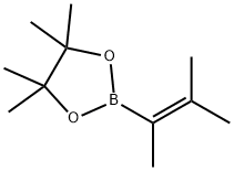 3-甲基-2-丁烯基-2-基硼酸频那醇酯 结构式