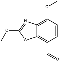 7-Benzothiazolecarboxaldehyde,2,4-dimethoxy-(9CI) 结构式