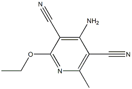 3,5-Pyridinedicarbonitrile,4-amino-2-ethoxy-6-methyl-(9CI) 结构式