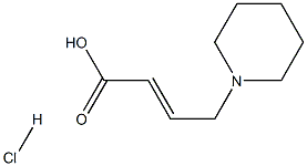 4-(1-哌啶基)-2-丁酸盐酸盐 结构式