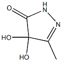 3H-Pyrazol-3-one,2,4-dihydro-4,4-dihydroxy-5-methyl-(9CI) 结构式