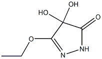 3H-Pyrazol-3-one,5-ethoxy-2,4-dihydro-4,4-dihydroxy-(9CI) 结构式