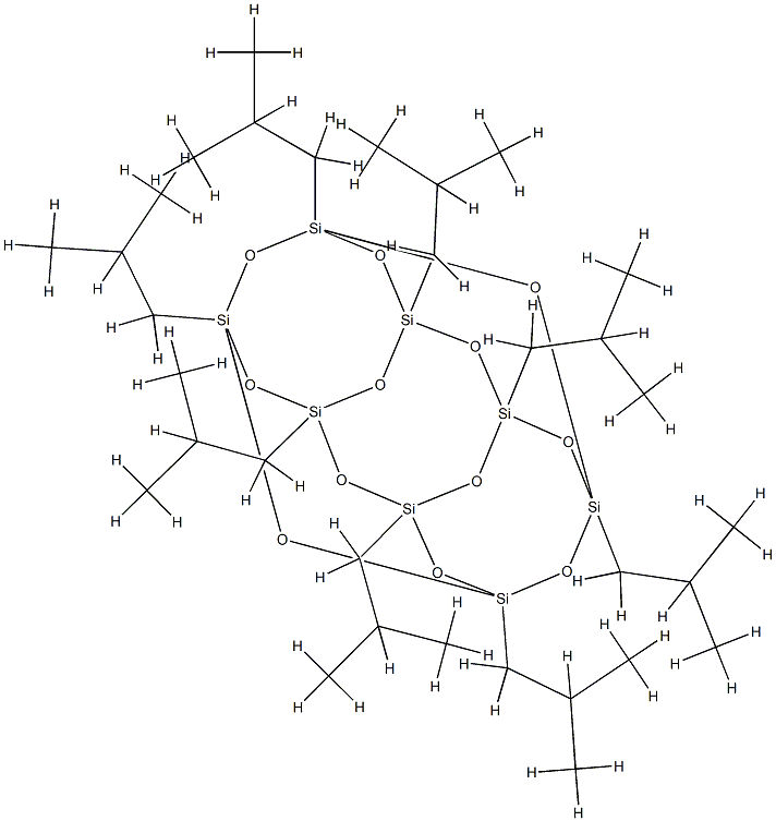 八(异丁基倍半硅氧烷) 结构式