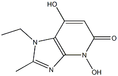 5H-Imidazo[4,5-b]pyridin-5-one,1-ethyl-1,4-dihydro-4,7-dihydroxy-2-methyl-(9CI) 结构式