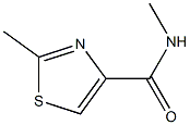 4-Thiazolecarboxamide,N,2-dimethyl-(9CI) 结构式