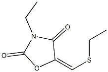2,4-Oxazolidinedione,3-ethyl-5-[(ethylthio)methylene]-(9CI) 结构式