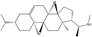(20S)-3β-(Dimethylamino)-20-methylaminopregn-5-ene 结构式