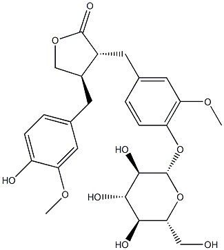 罗汉松脂苷 结构式