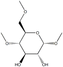 Methyl 4-O,6-O-dimethyl-α-D-glucopyranoside 结构式