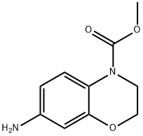 7-氨基-2,3-二氢-4H-1,4-苯并嗪-4-羧酸甲酯 结构式