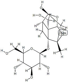 8-O-去苯甲酰基芍药甙 结构式