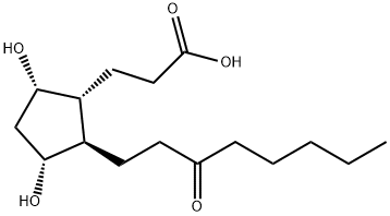 5,7-dihydroxy-11-ketotetranorprostanoic acid 结构式