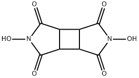 N,N'-二羟基-1,2,3,4-环丁烷四甲酰二亚胺 结构式