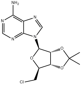 5′-Chloro-5′-deoxy-2′,3′-O-isopropylideneadenosine 结构式