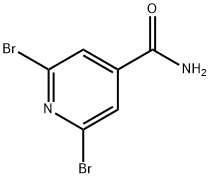 2,6-二溴-4-甲酰胺基吡啶 结构式