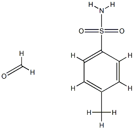 对甲苯磺酰胺甲醛树脂 结构式