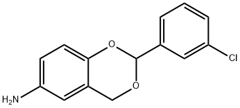 1,3-Benzodioxan-6-amine,2-(m-chlorophenyl)-(8CI) 结构式