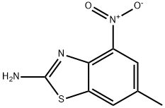 2-Benzothiazolamine,6-methyl-4-nitro-(9CI) 结构式