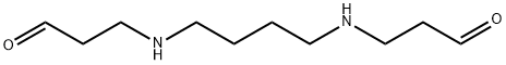 N,N'-bis(3-propionaldehyde)-1,4-diaminobutane 结构式