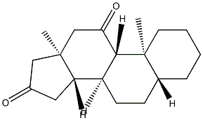 5α-Androstane-11,16-dione 结构式