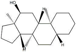 5α-Androstan-12α-ol 结构式