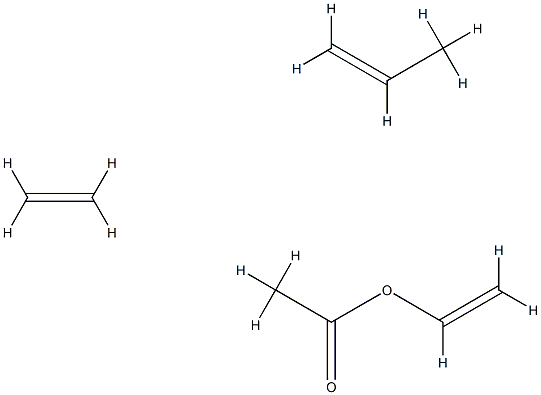 Acetic acid ethenyl ester, polymer with ethene and 1-propene 结构式